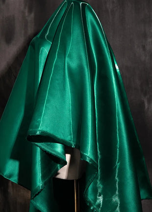 Tessuto Satinato Liquido Lucido di Lusso Riflettente Effetto Galassia per Abiti da Sposa e Design di Abiti alla Moda