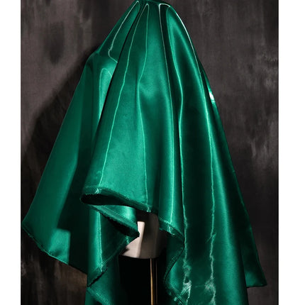 Tessuto Satinato Liquido Lucido di Lusso Riflettente Effetto Galassia per Abiti da Sposa e Design di Abiti alla Moda