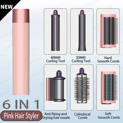 SenCiciMen 6-in-1 Air Multi-Styler & Hair Dryer Brush with Auto-Wrap Curlers With Negative Ions Hair-care Hair Styling Tool Fast Drying, Curling, Volumizing &  Smooth Blowouts and Frizz Gift for Women