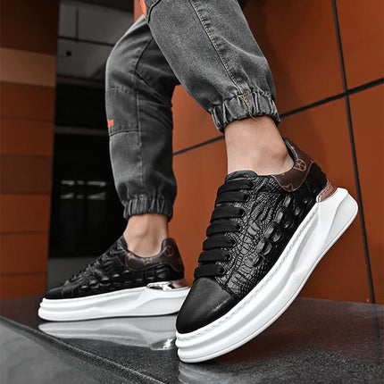 Leather Shoes Men's Skateboard Cricket for Men Sports Running Sneakers Male Luxury Designer Flats Platform