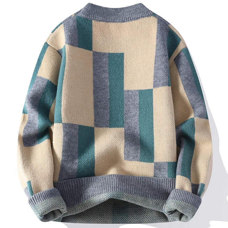 Fashion Fall Winter Japanese Style Turtleneck Sweater Men High End Mens Christmas Sweaters Thick Warm Striped Pullover