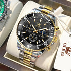 OLEVS Orologi da uomo Orologio di lusso delle migliori marche da uomo Cronografo originale impermeabile in acciaio inossidabile Fasi lunari Data Quadrante Rota platinumshop