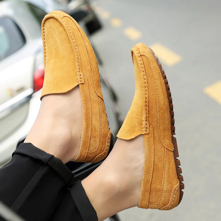 Mocassini da uomo in pelle scamosciata di lusso 2022 scarpe casual da uomo scarpe da barca fatte a mano da uomo Slipon scarpe da guida mocassini maschili Zapatos