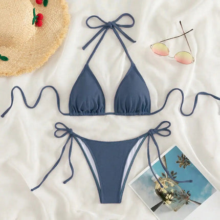 Set bikini estivo bianco mi-grid servizio fotografico sexy al mare primaverile maturo adatto per le donne PlatiNum