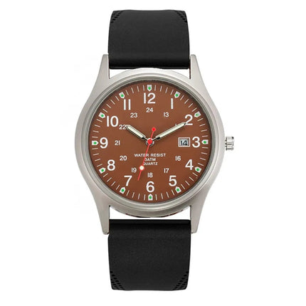 Orologi economici di marca da uomo Studenti Moda Casual Cinturino in silicone Sport Militare Data Orologio da polso al quarzo Nero Relogio Masculino platinumshop