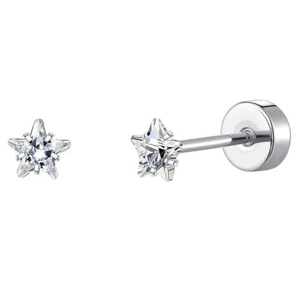 2 pz/set In Acciaio Inox Cuore Luna Earbone Della Vite Della Vite Della Sfera Orecchini con perno per Le Donne di Modo Dell'orecchio Trago Cartilagine Body Piercing platinumshop
