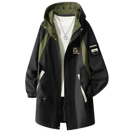 8XL Plus Size Men Jackets Windbreaker Long Hooded Coat Man Big Size 7XL Jackets Outwear