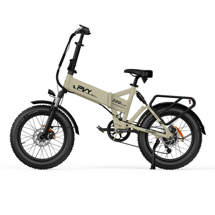 Bicicletta elettrica pieghevole PVY Z20 PLUS, pneumatici fat da 20*4.0 pollici con triplo ammortizzatore, coppia di 100 N.m, batteria da 48V 16.5Ah