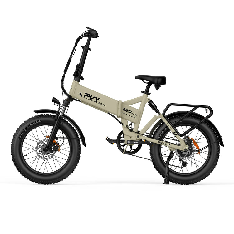 Bicicletta elettrica pieghevole PVY Z20 PLUS, pneumatici fat da 20*4.0 pollici con triplo ammortizzatore, coppia di 100 N.m, batteria da 48V 16.5Ah