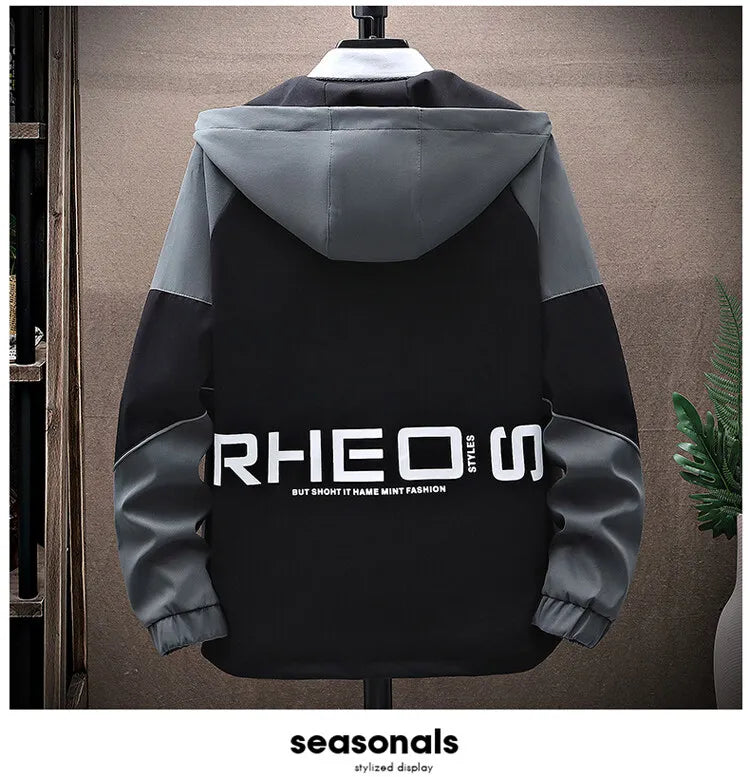 Men's Sets Sportswear Suit Hooded Colorblock Casual patchwork Hooded Jacket + Pants Suit Men's 2-piece Jogger Sweatshirt