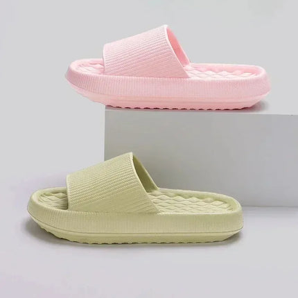 Women's Cloud Slippers with Thick Platform Soft Sole EVA Cushion Slides Summer Beach Flip Flops Non-Slip Bathroom Slippers for Women