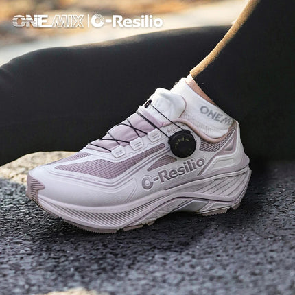 ONEMIX Scarpe Sportive Casual Impermeabili Autunno Inverno per Uomo, Scarpe da Passeggio Leggere Antiscivolo per Esterni, Scarpe da Papà per Donna PlatiNum