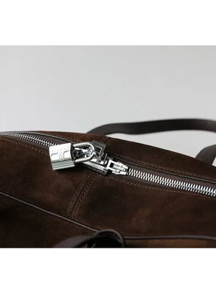 Borsa da donna in pelle di vacchetta di alta qualità, semplice borsa a tracolla di grande capacità, borsa a spalla.