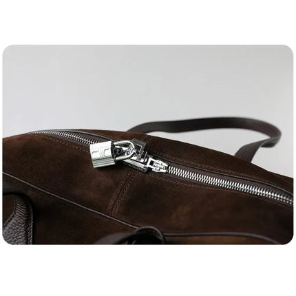 Borsa da donna in pelle di vacchetta di alta qualità, semplice borsa a tracolla di grande capacità, borsa a spalla.
