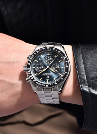 PAGANI DESIGN Nuovo Orologio da Uomo di Lusso al Quarzo con Vetro Zaffiro AR, Cronografo Sportivo Impermeabile 500 ATM, Movimento Giapponese, Luminoso, in Acciaio 316L
