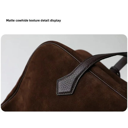Borsa da donna in pelle di vacchetta di alta qualità, semplice borsa a tracolla di grande capacità, borsa a spalla.