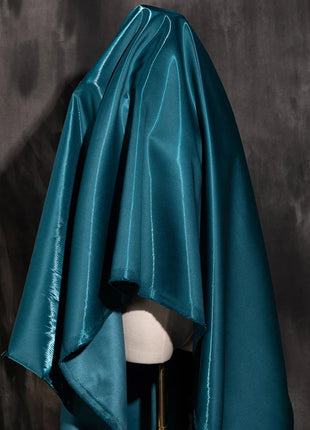 Tessuto Satinato Liquido Lucido di Lusso Riflettente Effetto Galassia per Abiti da Sposa e Design di Abiti alla Moda