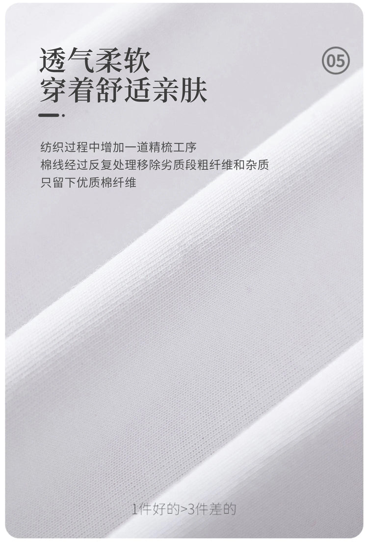 600G Heavy Cotton Short-sleeved T-shirt Men's and Women's Summer Loose Casual Trend Versatile Round Neck Half-sleeved Clothes PlatiNum