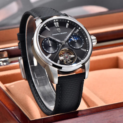 PAGANI DESIGN 41MM Orologio da uomo Orologio meccanico automatico di lusso Orologio da pilota impermeabile in acciaio inossidabile da 100 m PDYS021