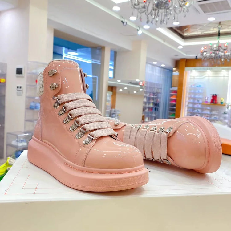 Men Platform Casual Shoes Oversized High-top Sneakers Fashion Motorcycle Boots Comfortable Ankle Boots Fashion Sports Shoes