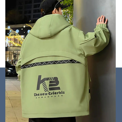 High Quality Men's Casual Hooded Jackets 2026 Spring Autumn Outdoor Coat Youth Streetwear Plus Size M-4XL Top Windproof Clothing