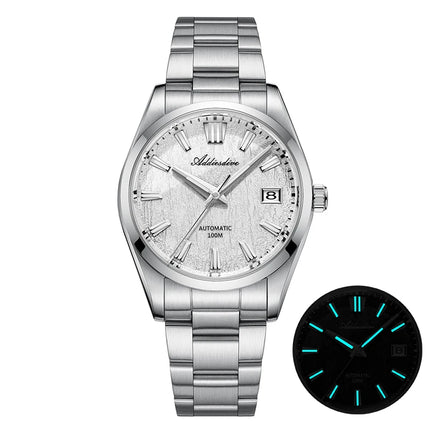 ADDIESDIVE Top Brand Automatic Watch For Men Sapphire Glass Unique Bark Texture Waterproof Luminous Mechanical Watch New AD2075