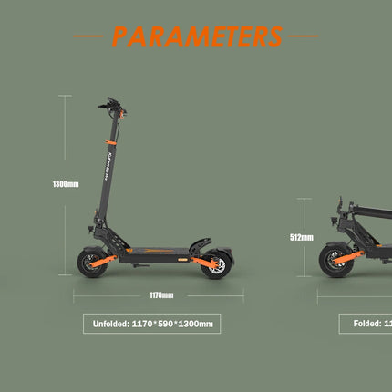 Monopattino elettrico Kukirin G2 Pro（ABE） per il trasporto urbano, motore da 500W, batteria da 48V 15.6Ah, pneumatici da 9 pollici, monopattino elettrico portatile