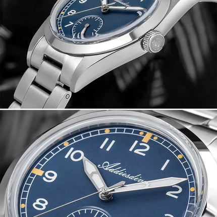 ADDIESDIVE 36mm Men Quartz VH60 Watch AD2099 BGW9 Luminous Bubble Mirror Pot Cover Glass 10Bar Waterproof Stainless Steel Watch