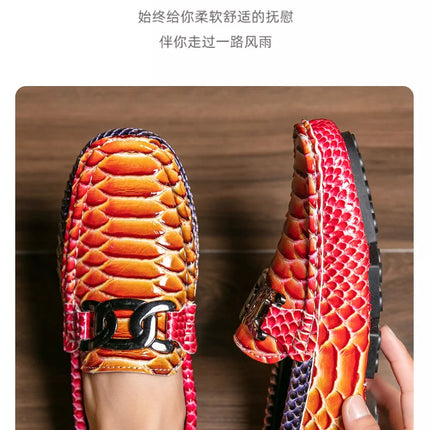 Mocassini in Pelle da Uomo 39-46, Scarpe Eleganti per Matrimoni e Feste, Calzature di Alta Qualità, Mocassini Slip-on di Lusso per Uomo