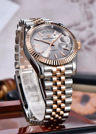 PAGANI DESIGN quadrante smaltato 2025 nuovi orologi da uomo DD36 argento oro orologio automatico di lusso da uomo orologio da polso meccanico impermeabile