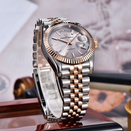 PAGANI DESIGN quadrante smaltato 2025 nuovi orologi da uomo DD36 argento oro orologio automatico di lusso da uomo orologio da polso meccanico impermeabile