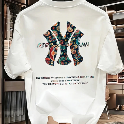 Men's Summer Printed T-Shirt - High Quality, Casual, Versatile, and Fashionable Loose-Fitting T-Shirt