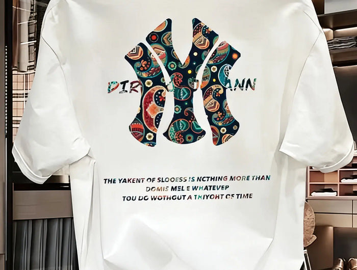 Men's Summer Printed T-Shirt - High Quality, Casual, Versatile, and Fashionable Loose-Fitting T-Shirt