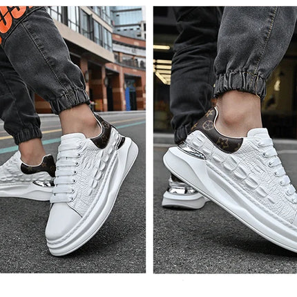 Leather Shoes Men's Skateboard Cricket for Men Sports Running Sneakers Male Luxury Designer Flats Platform