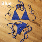 Set Bikini Lavorato a Mano all'Uncinetto, Costume da Bagno Sexy da Donna, Stile Bohémien, Attrezzatura da Nuoto in Cotone, Accessori Sportivi PlatiNum