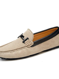 Estate nuovi mocassini in pelle scamosciata comodi appartamenti scarpe Casual da uomo traspirante Slip-On scarpe da guida in morbida pelle mocassini 2022