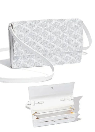 Borsa a Tracolla Lunga con Motivo a Quadretti Retrò, Tracolla Sottile Rimovibile, Porta Carte Multiplo, Tasca Portamonete con Cerniera, Borsetta Piccola alla Moda per Uso Quotidiano