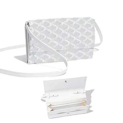 Borsa a Tracolla Lunga con Motivo a Quadretti Retrò, Tracolla Sottile Rimovibile, Porta Carte Multiplo, Tasca Portamonete con Cerniera, Borsetta Piccola alla Moda per Uso Quotidiano