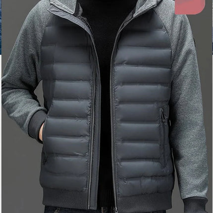 Men's Stylish Hooded Down Jacket 90% Goose Down Short Youth Coat High Quality Fashion Autumn Winter Regular Fit