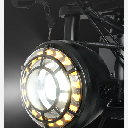 Bici Elettrica Fuoristrada C01, E-bike da Montagna 26'', Doppio Motore, Potenza di Picco 3000W, Batteria al Litio Rimovibile 48V 20Ah, Doppia Sospensione, Velocità Massima 60-63km/h