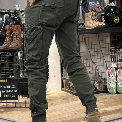 2025 New Men's Cargo Pants Tactical Military Work Pants Outdoor Jogger Casual Trousers Straight Leg Spring Autumn Utility Pants