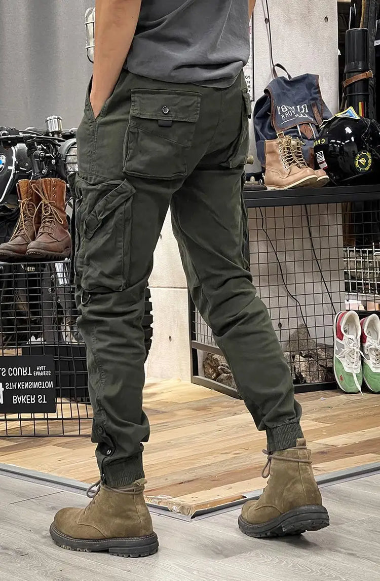 2025 New Men's Cargo Pants Tactical Military Work Pants Outdoor Jogger Casual Trousers Straight Leg Spring Autumn Utility Pants