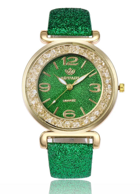 Orologio da donna di marca di lusso Orologio da polso al quarzo da donna con cassa rotonda Orologi da donna Orologio da festival Regalo di San Valentino