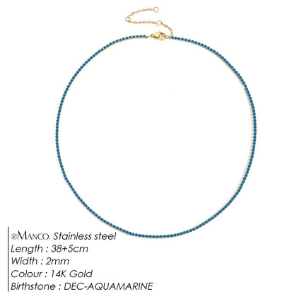 eManco Fashion Crystal High Quality Stainless Steel Gold Plated Necklace Ladies Charming Accessories Gifts Wholesale PlatiNum
