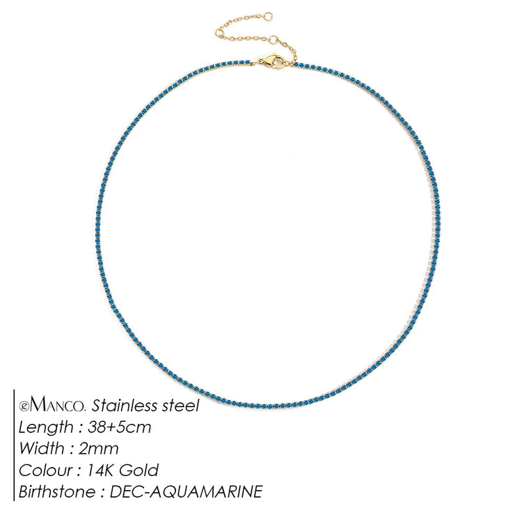 eManco Fashion Crystal High Quality Stainless Steel Gold Plated Necklace Ladies Charming Accessories Gifts Wholesale PlatiNum