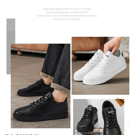 2026 Spring and Autumn Large Size New Trendy Men's Shoes Korean Style Breathable Versatile White Shoes Running Youth Casual Sports Shoes