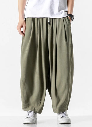 Men's Oversized Wide Leg Pants Comfortable Harajuku Style Joggers Casual Loose Fashion Elastic Waist Streetwear