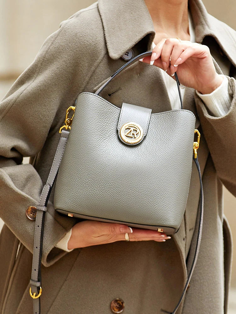 ZOOLER Full Genuine Leather Shoulder Bags Tote Bags Luxury Women Trendy Handbag Totally Skin Fashion Top Handle Purses #WG385