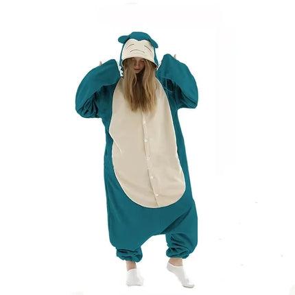 okemon Cosplay Kigurumi Onesie Snorlax Jigglypuff Umbreon Gengar Costume Halloween Adult Anime Bulbasaur Pajamas