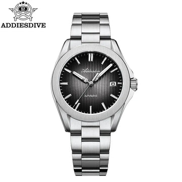 ADDIESDIVE 41mm Men's Watch Automatic Mechanical WristWatch 8215 Calendar Display 100m Waterproof Stainless Steel Diving Watches